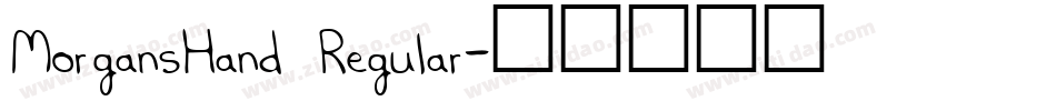 MorgansHand Regular字体转换
